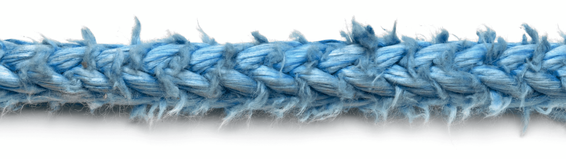 Example of Severely abraded 12-strand rope