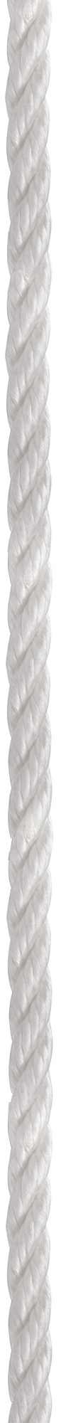 White PTS-3 Nylon 3-Strand Rope