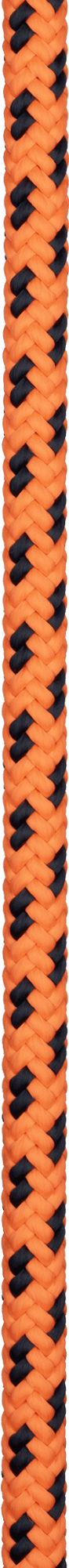 Orange and black braided rope