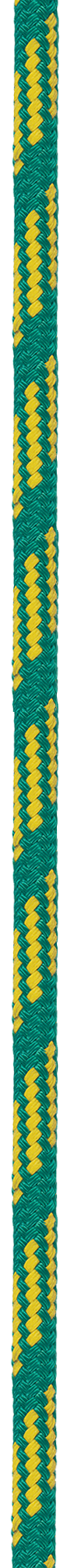 Green and yellow Ultra-Lite Core Dependent Double Braid Rope