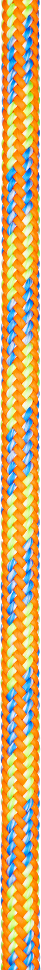 Orange, blue and green Voyager SD SamsonDry Double Braid Rope