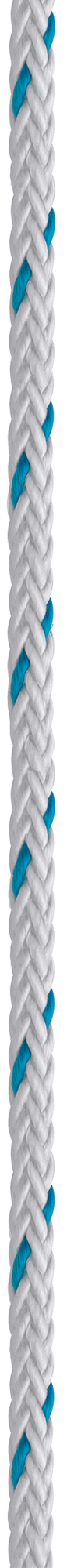 White and coated Blue Dura-Plex 12-Strand Rope